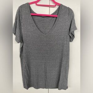 Merona Charcoal Short Sleeve V-Neck Tee